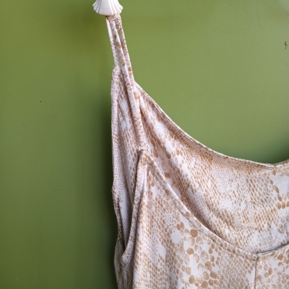 Free people 10 snake skin pattern scoop neck tank top - Picture 7 of 12